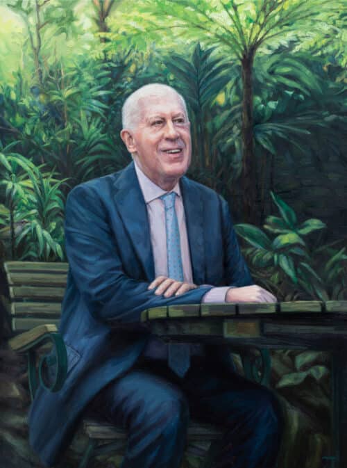 Dawn Chorus (Portrait of Graeme Innes AM) Tim Owers 2025 Oil on board
